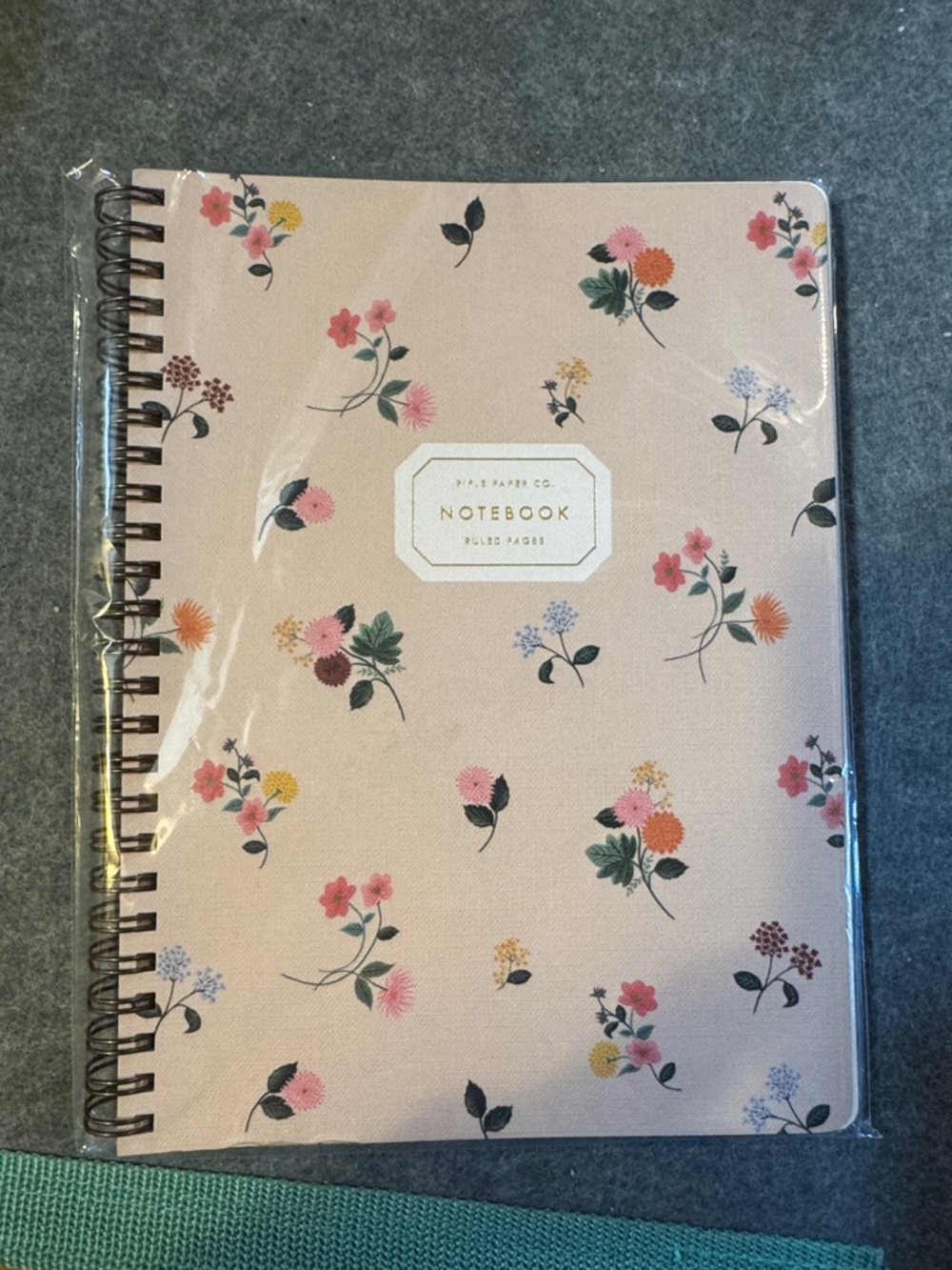 Rifle Paper Co. Pink Floral Spiral Notebook